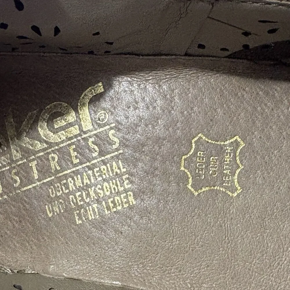 Rieker Antistress Womens Mirjam Leather Mary Jane Heels Sz 38 US 7.5 Comfort
